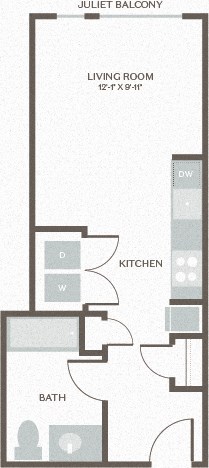 Maris Seattle, WA Studio 5 477 SF